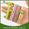 Cheap custom free sample 1 inch silicone wristbands